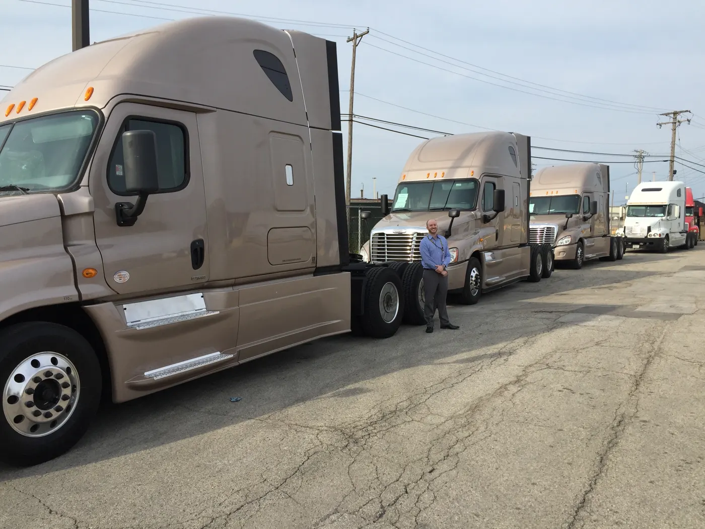 Daniel Katz's first three trucks, 2015